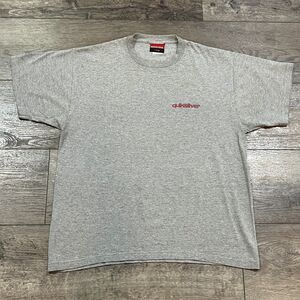 Vintage 90s Quiksilver Graphic Surf Tee Made in USA Gray Shirt - Men’s Large